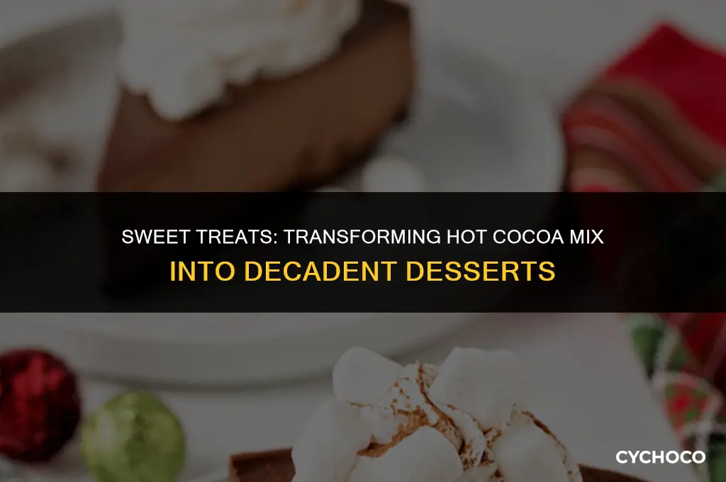 can i make a dessert using hot cocoa mix