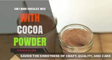 Delicious Homemade Chocolate Milk: Cocoa Powder Edition