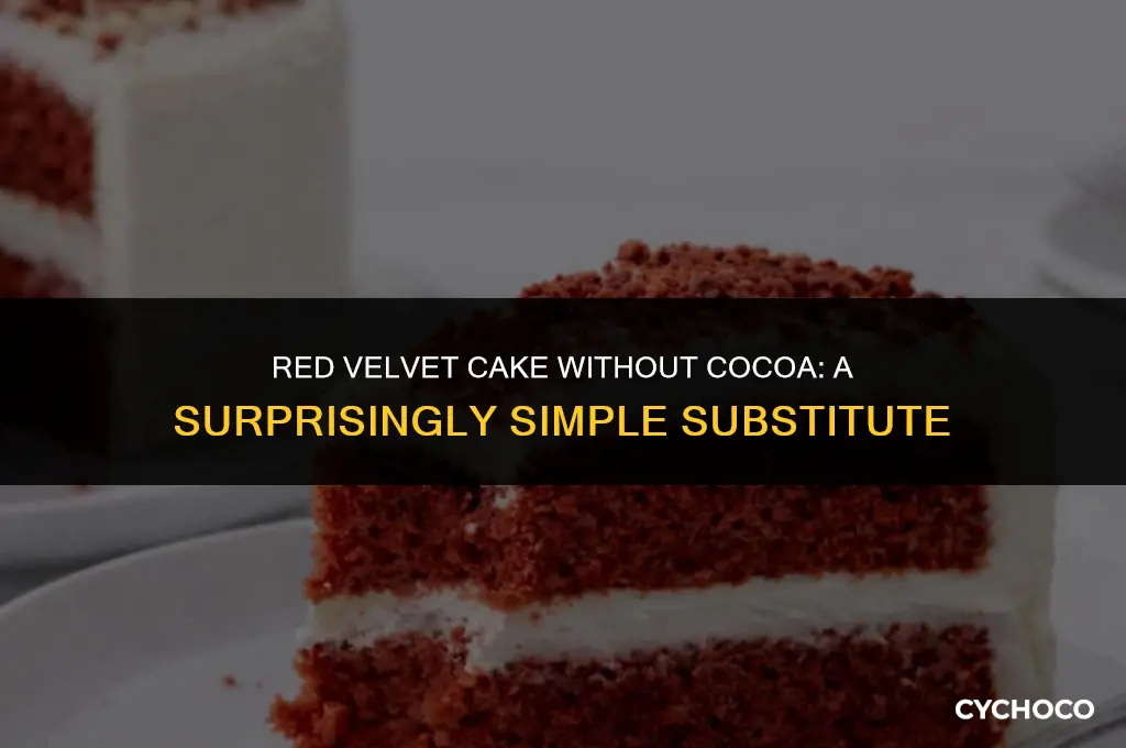 can i make red velvet cake without cocoa