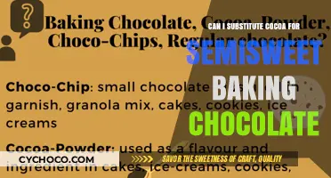 Sweet Swaps: Can Cocoa Replace Semisweet Baking Chocolate?