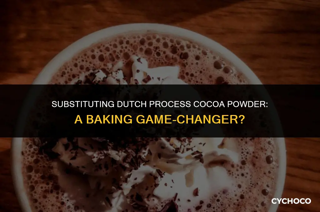 can i use dutch process cocoa powder instead of regular