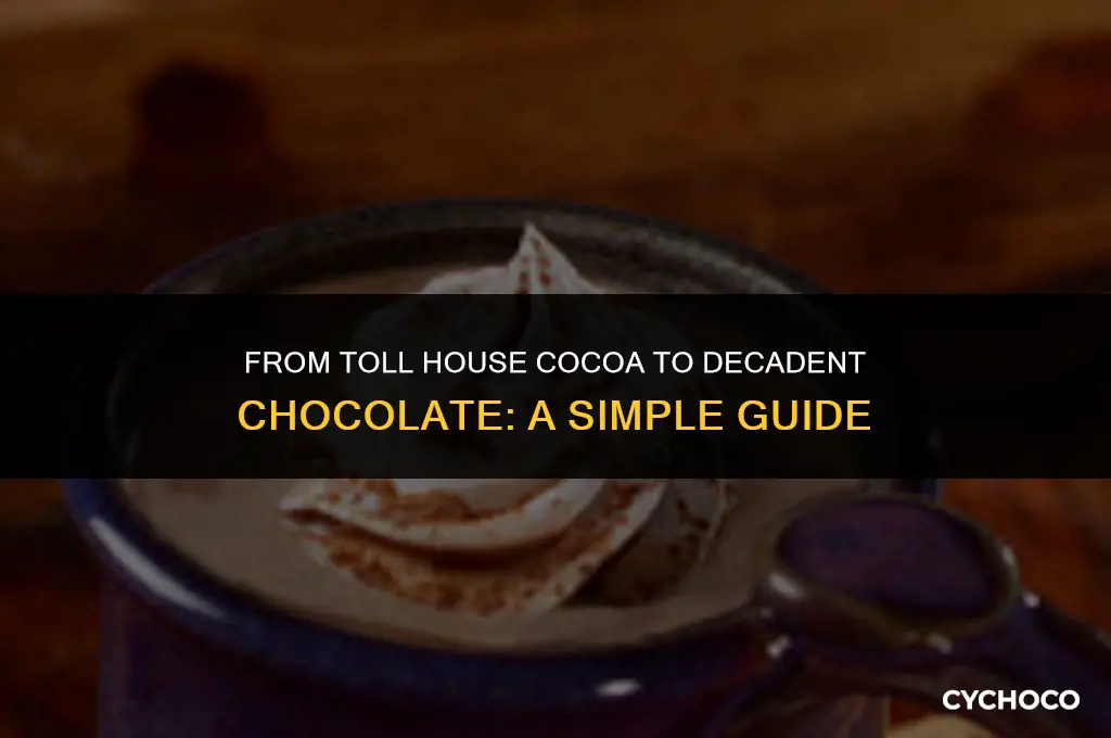 can i use toll house cocoa to make chocolate