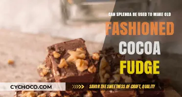 Sweet Nostalgia: Old-Fashioned Cocoa Fudge with a Splenda Twist