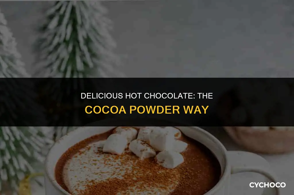can u make hot chocolate with cocoa powder