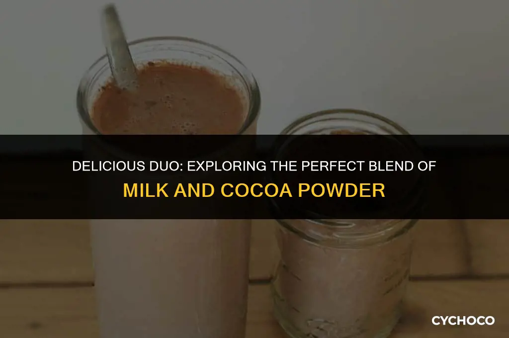 can we drink milk with cocoa powder