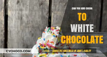 Sweet Fusion: Exploring the Delicious Addition of Cocoa to White Chocolate