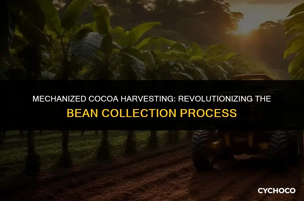 can you harvest cocoa beans with machines