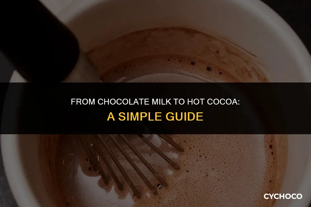 can you heat chocolate milk to make hot cocoa