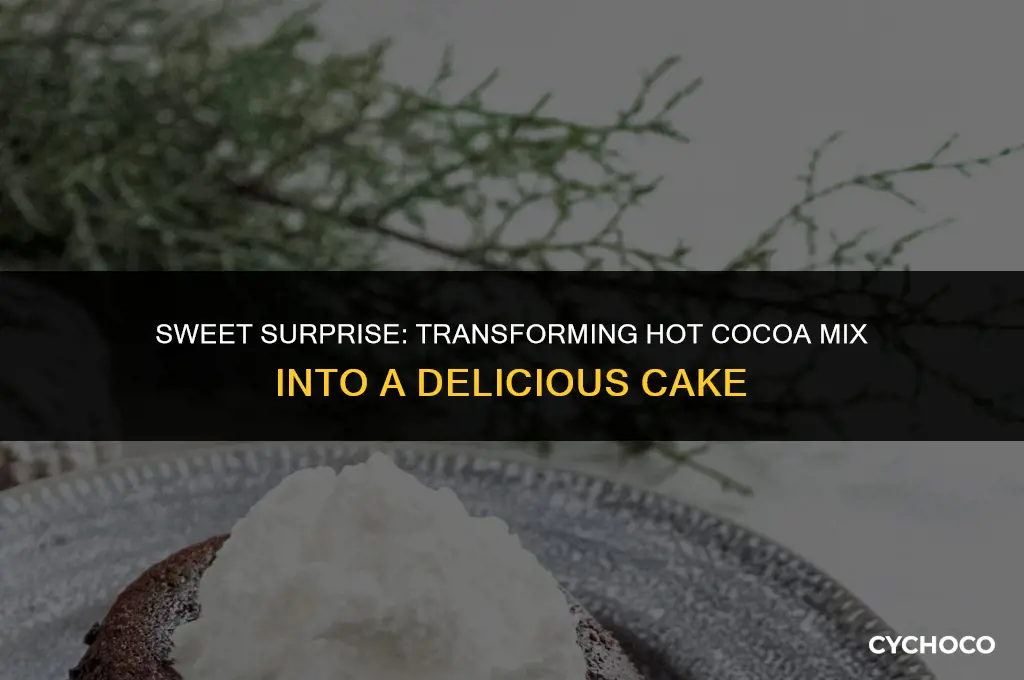 can you make a cake from hot cocoa mix