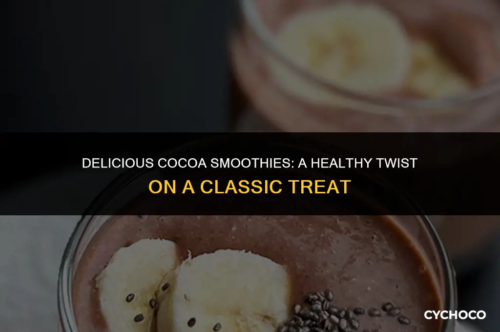 can you make a smoothie with baking cocoa