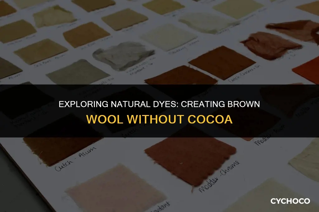 can you make brown wool without cocoa