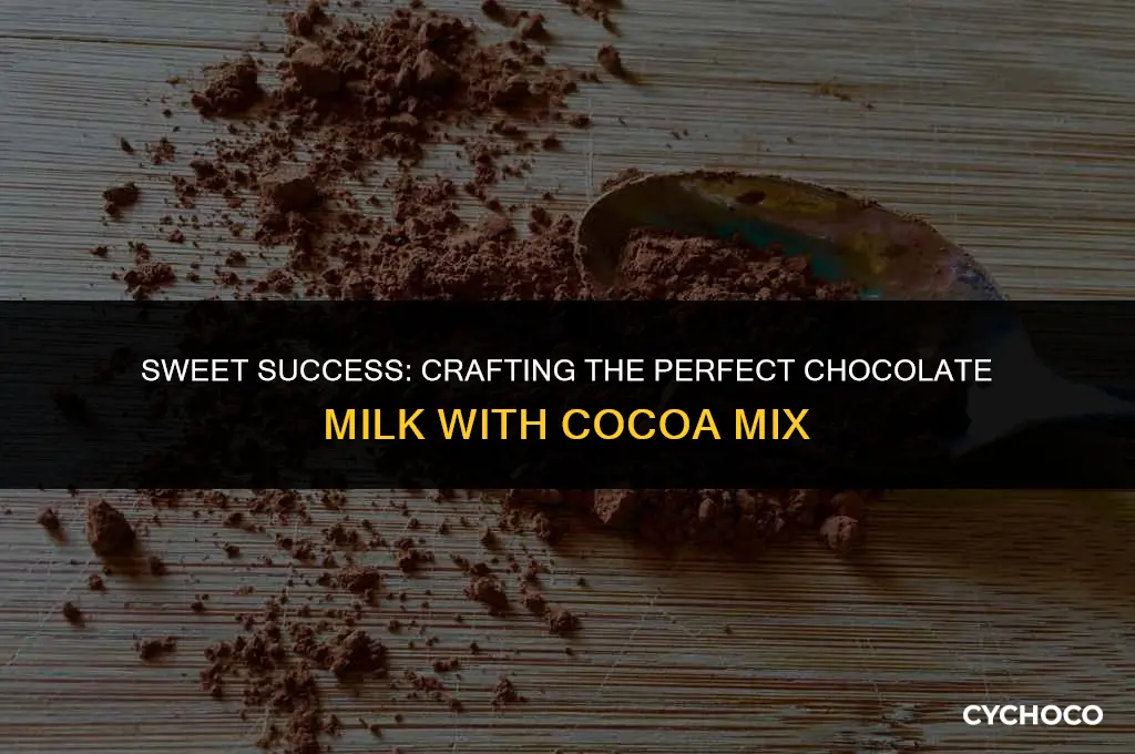 can you make chocolate milk with cocoa mix