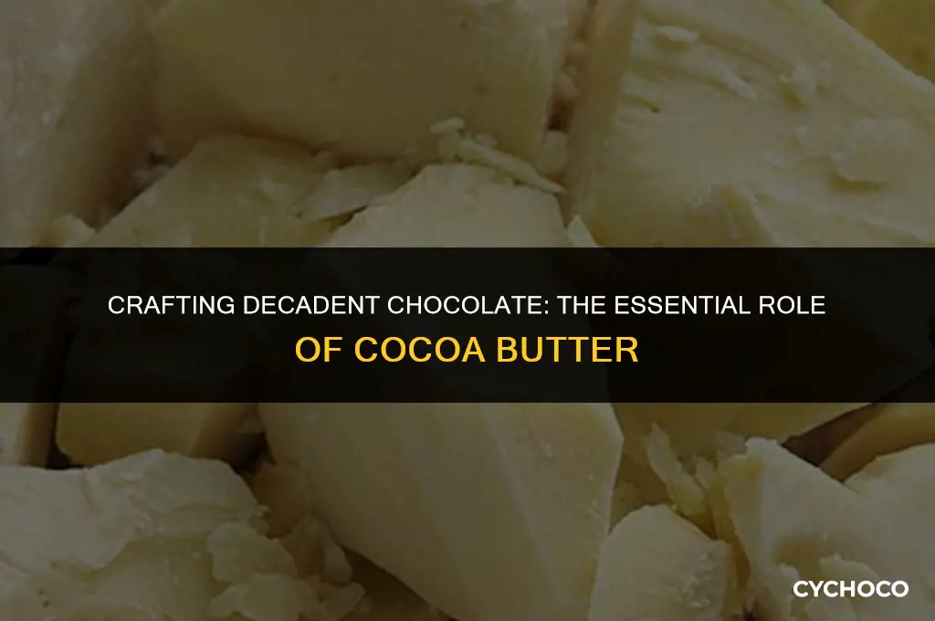 can you make chocolate with cocoa butter