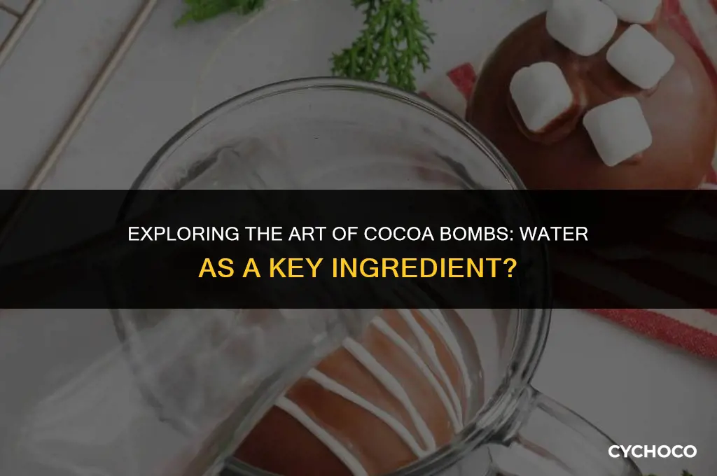 can you make cocoa bombs with water