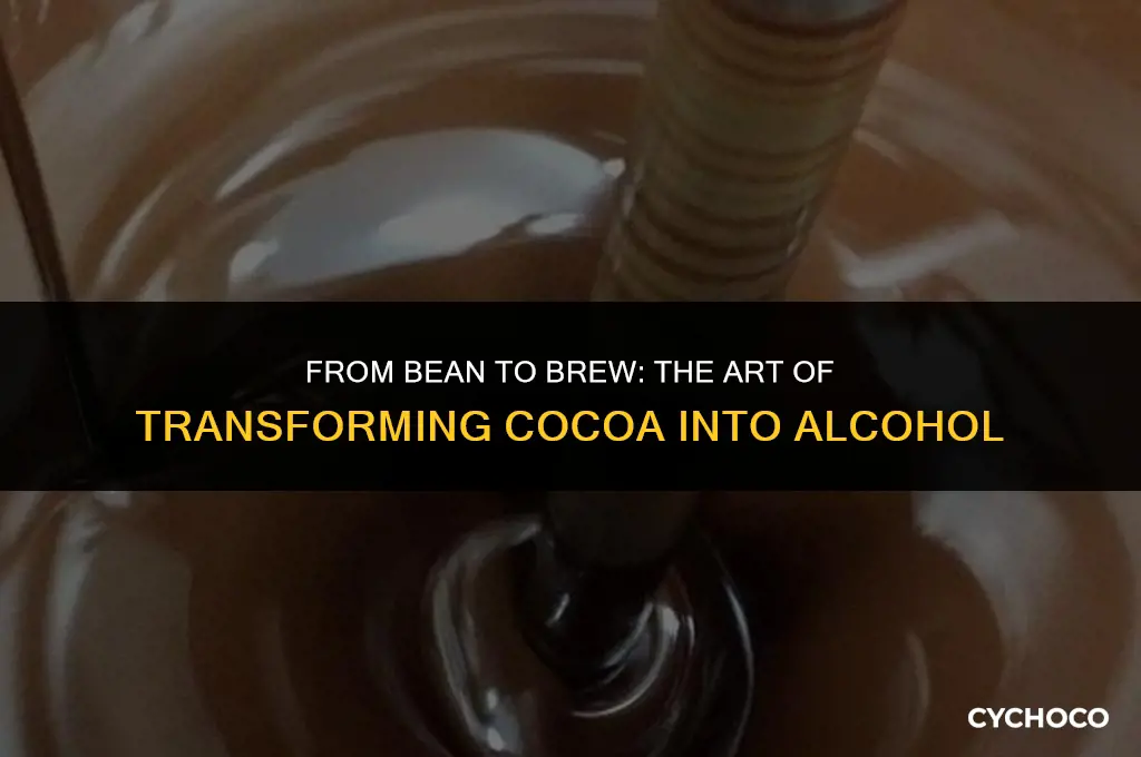 can you make cocoa into alcohol