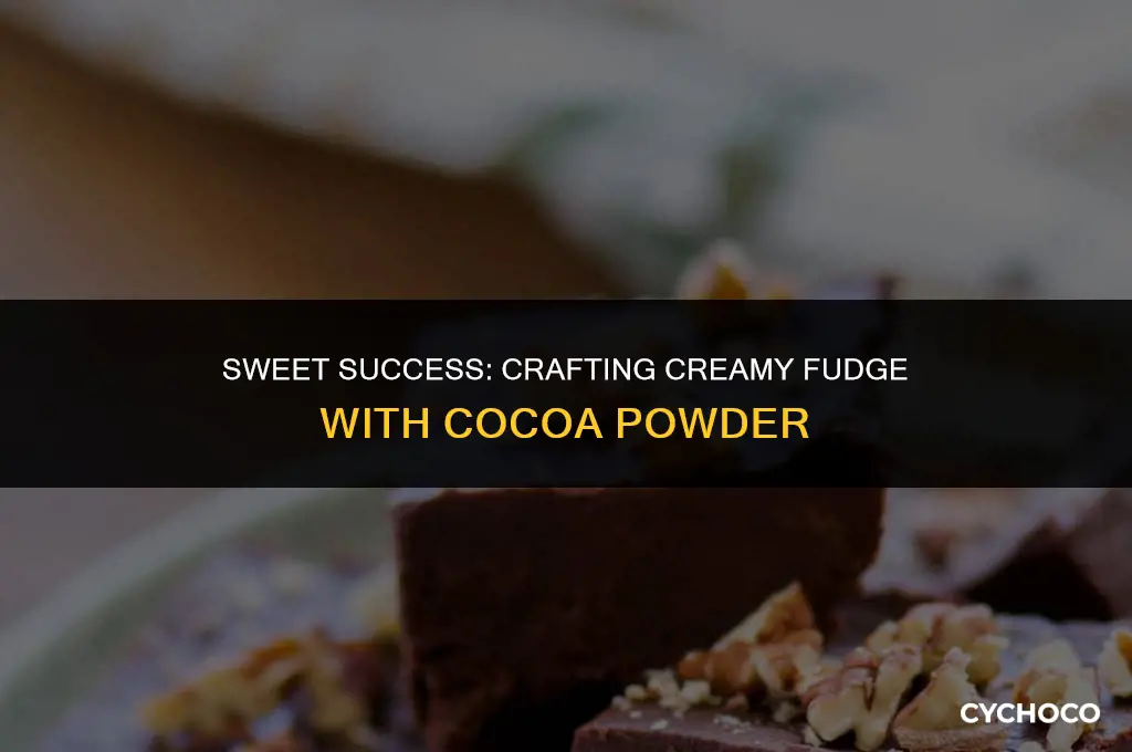 can you make fudge with cocoa powder