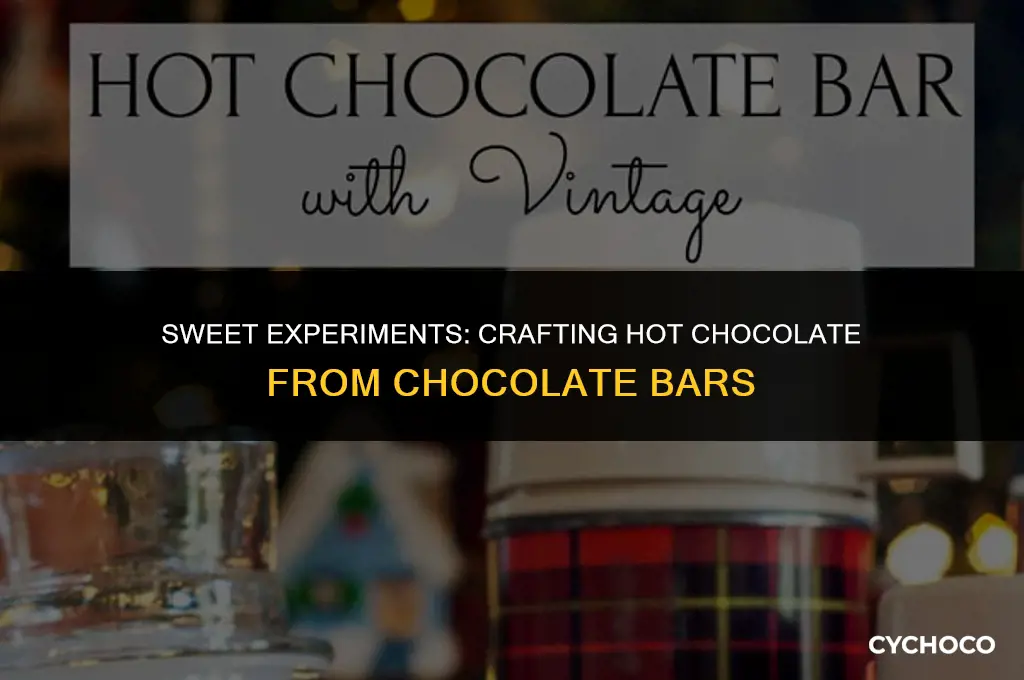 can you make hot chocolate with chocolate bars