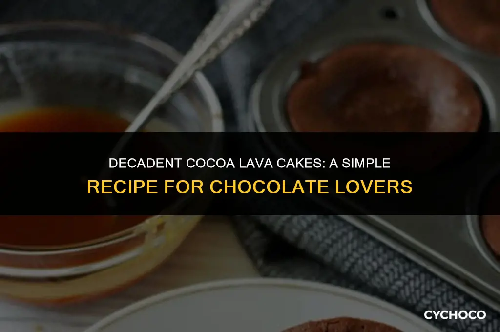can you make lava cakes with cocoa