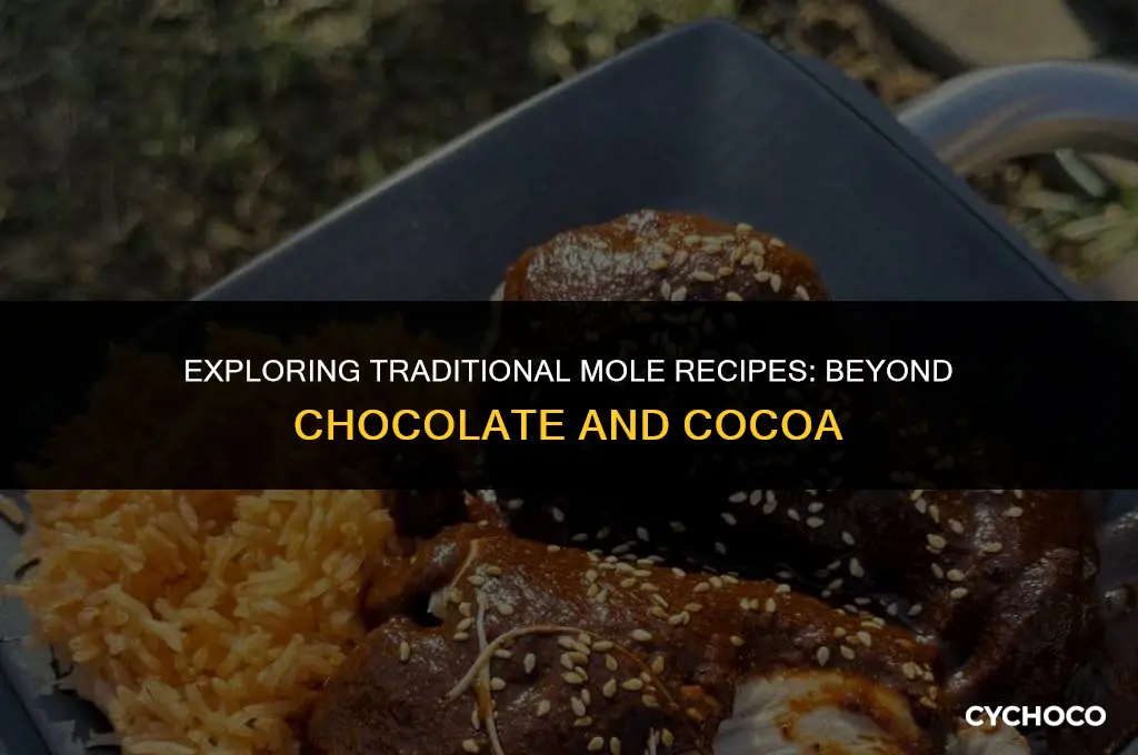 can you make mole without chocolate or cocoa