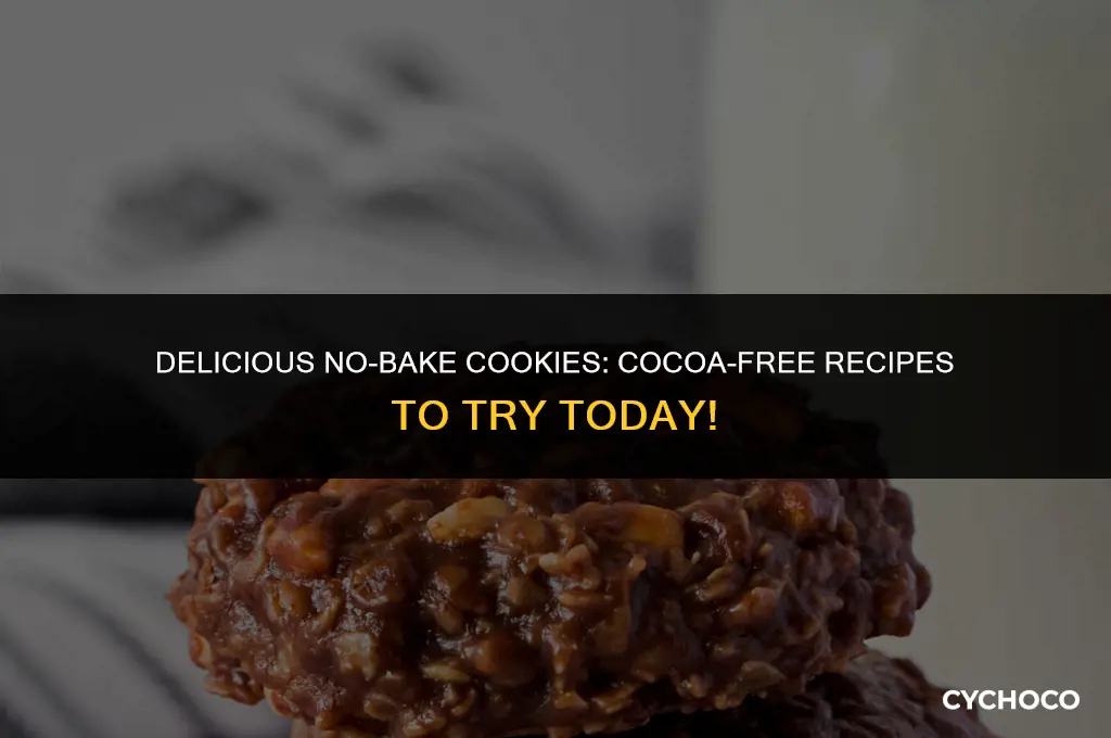 can you make no bake cookies without cocoa