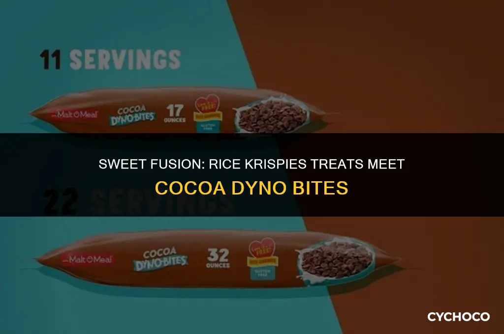 can you make rice krispies treats with cocoa dyno bites
