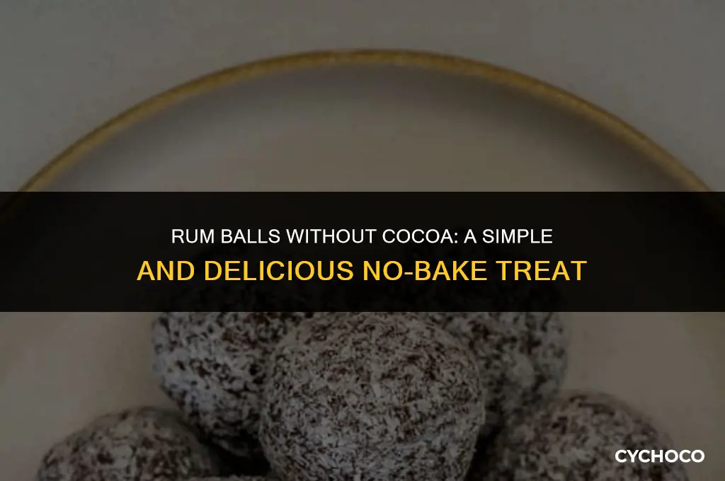 can you make rum balls without cocoa