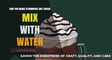 Starbucks Hot Cocoa Mix: A Simple Water-Based Recipe