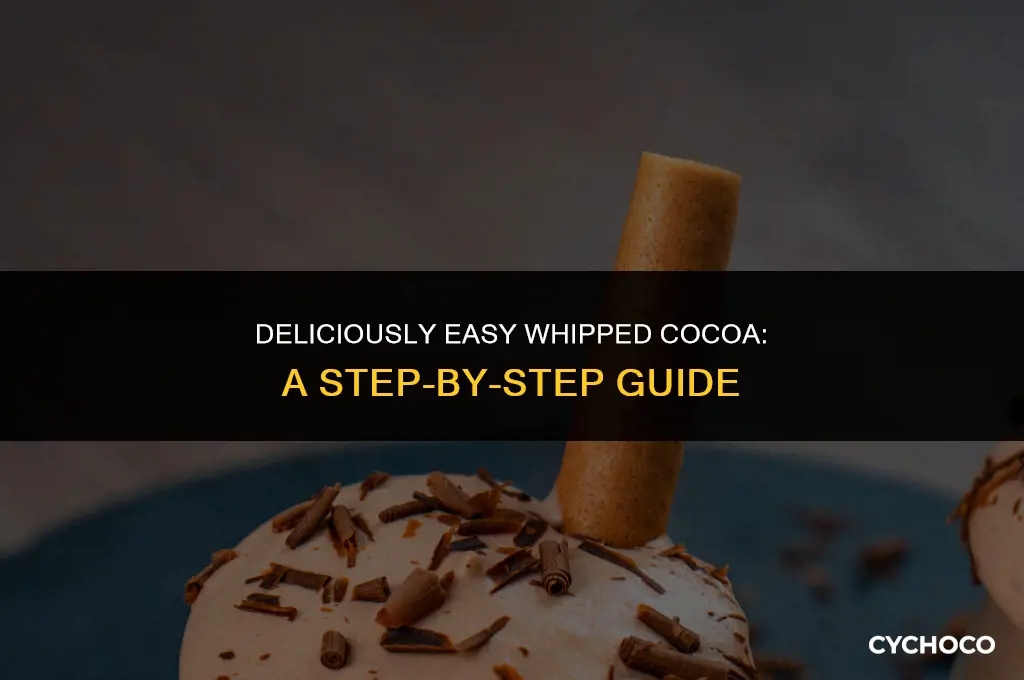 can you make whipped cocoa