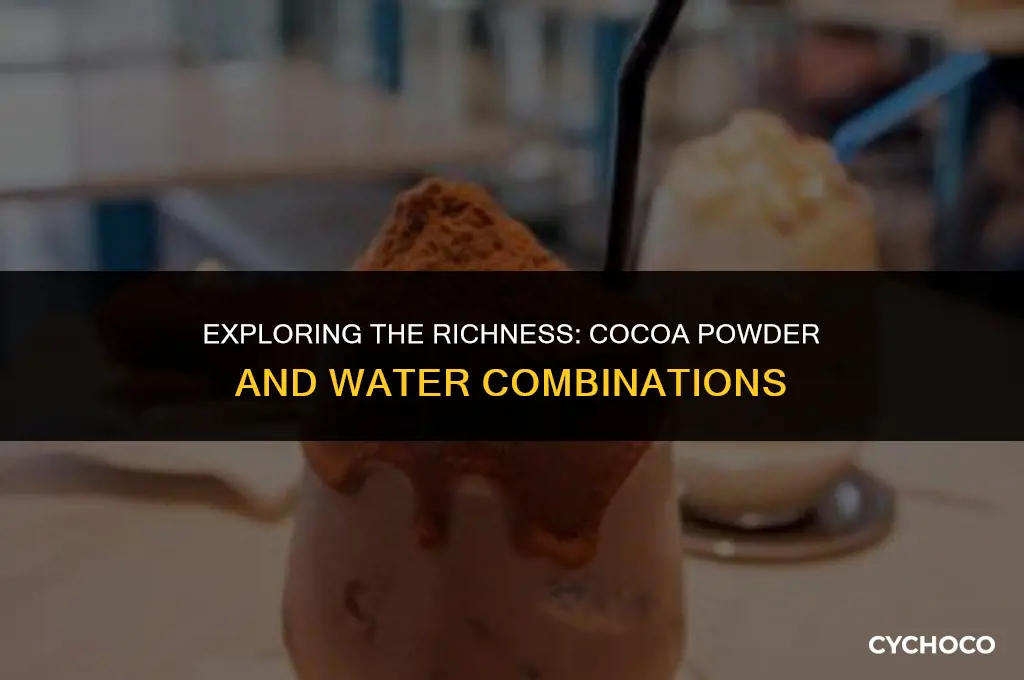 can you put cocoa powder in water