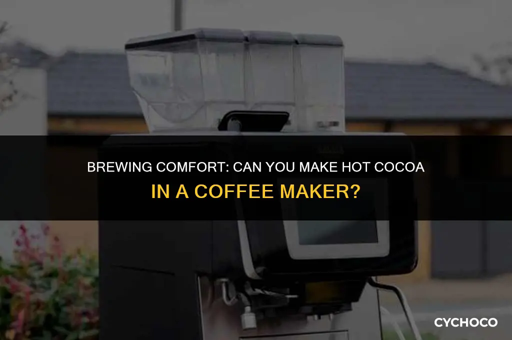 can you put hot cocoa in a coffee maker