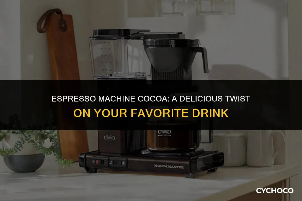 can you use an av espresso machine to make cocoa