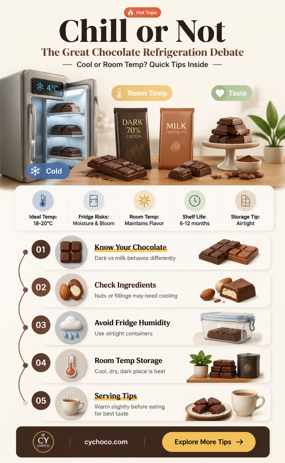 does chocolate go bad ion the fridge