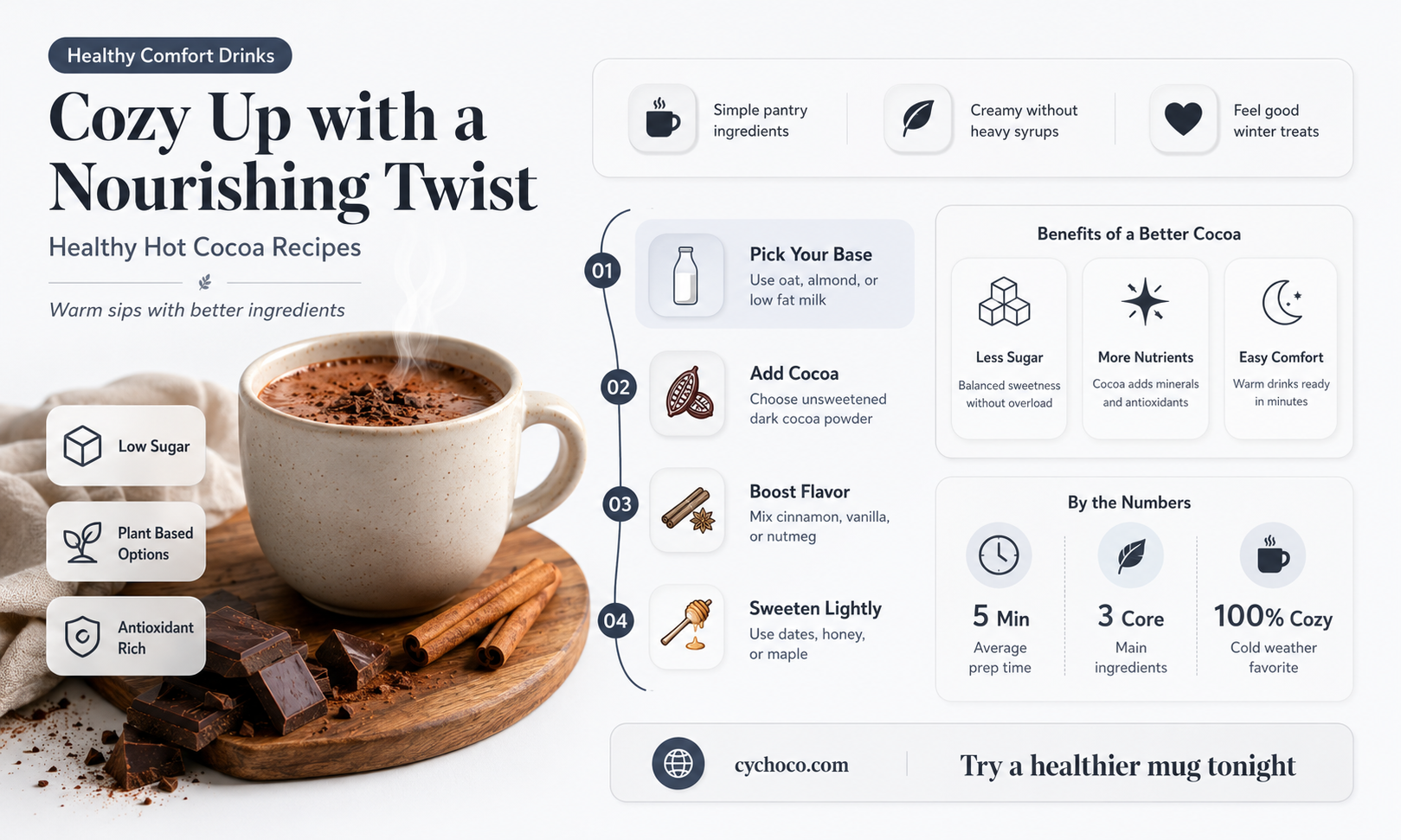how to make healthy hot cocoa