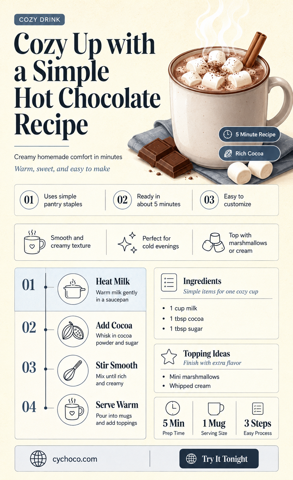 how to make hot chocolate easy