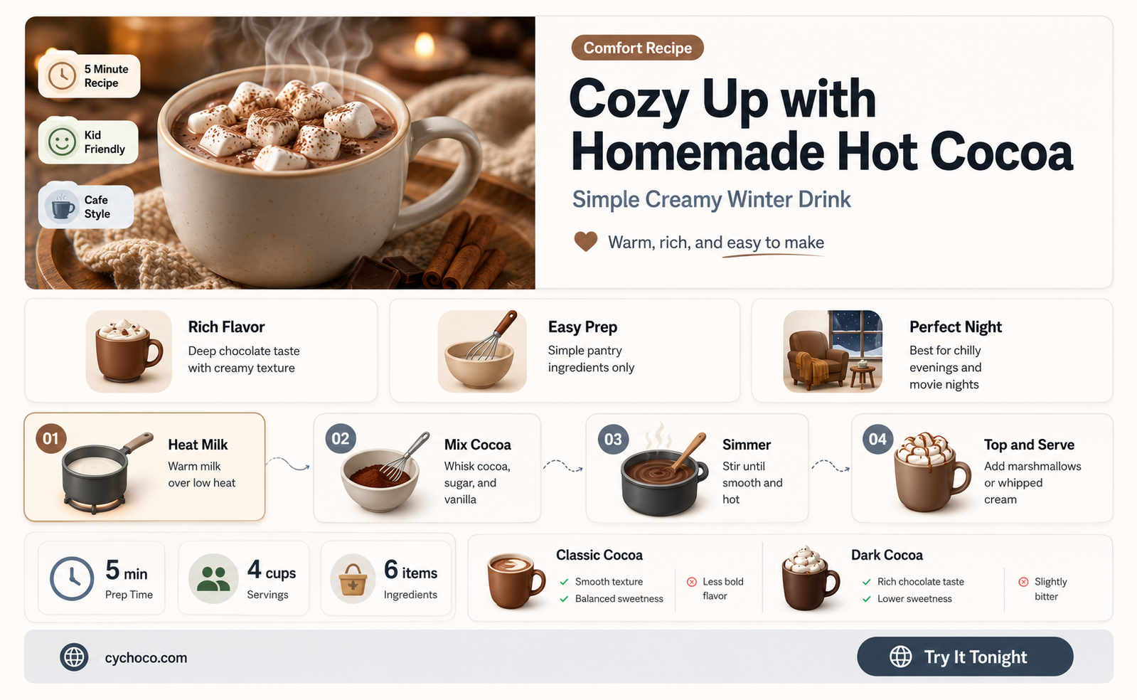 how to make homemade hot coco