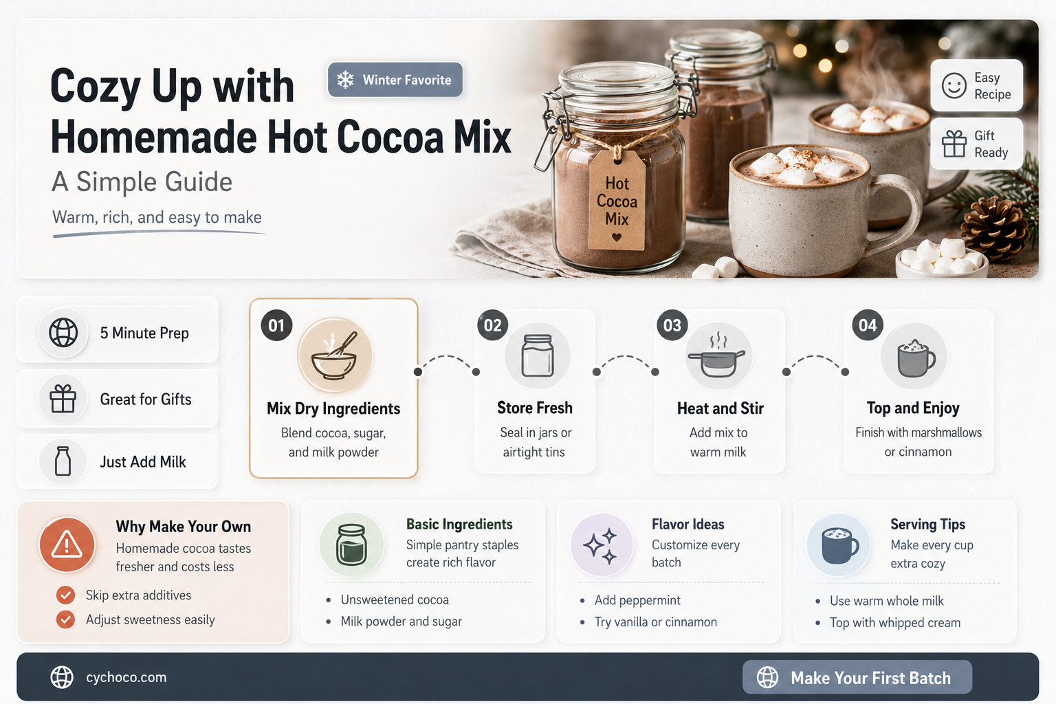 how to make homemade hot cocoa mix
