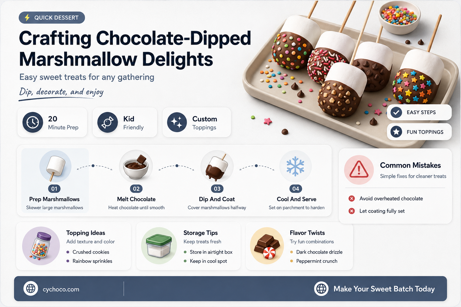 how to mold chocolate covered marshmallows