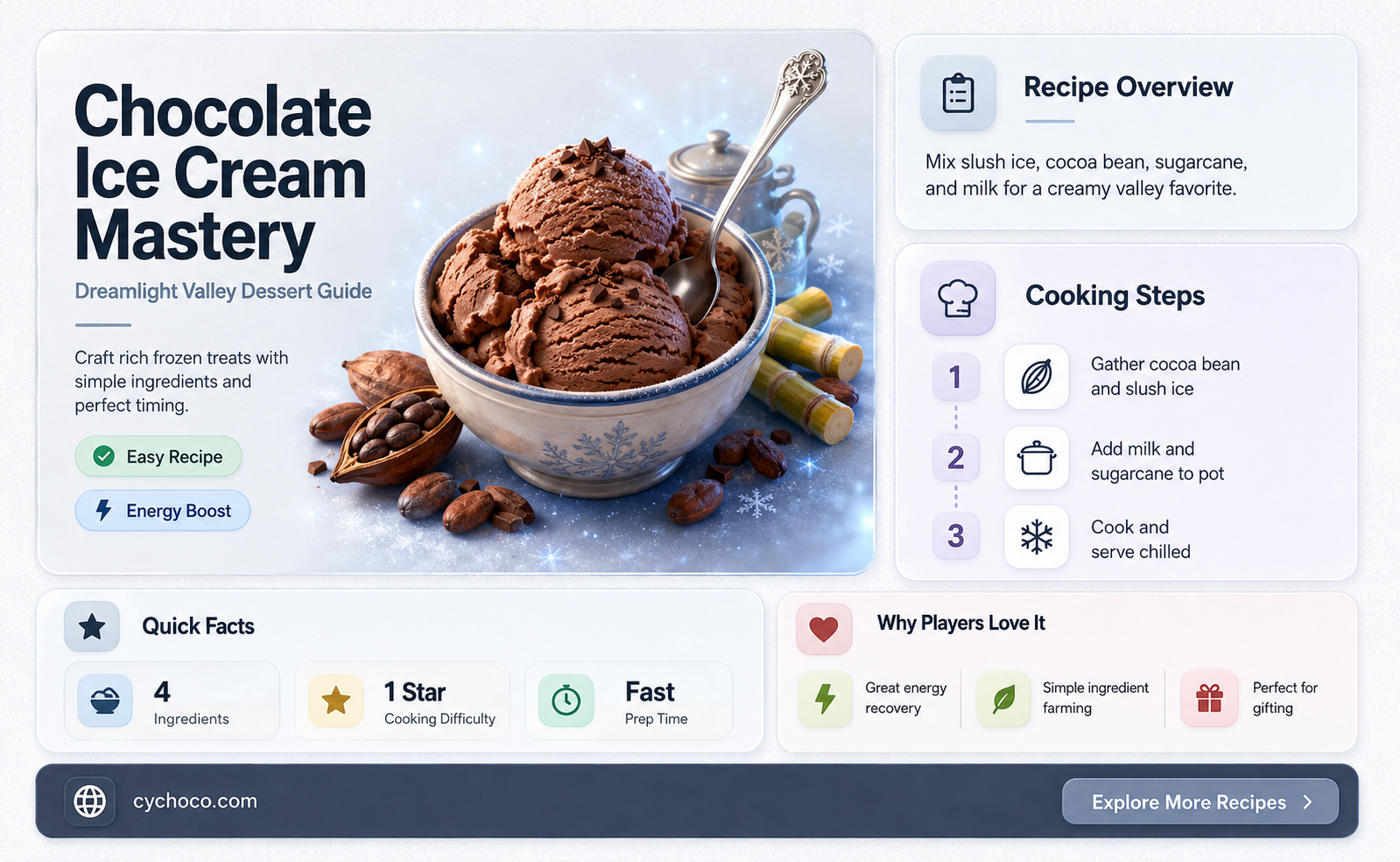 how to make chocolate ice cream dreamlight valley