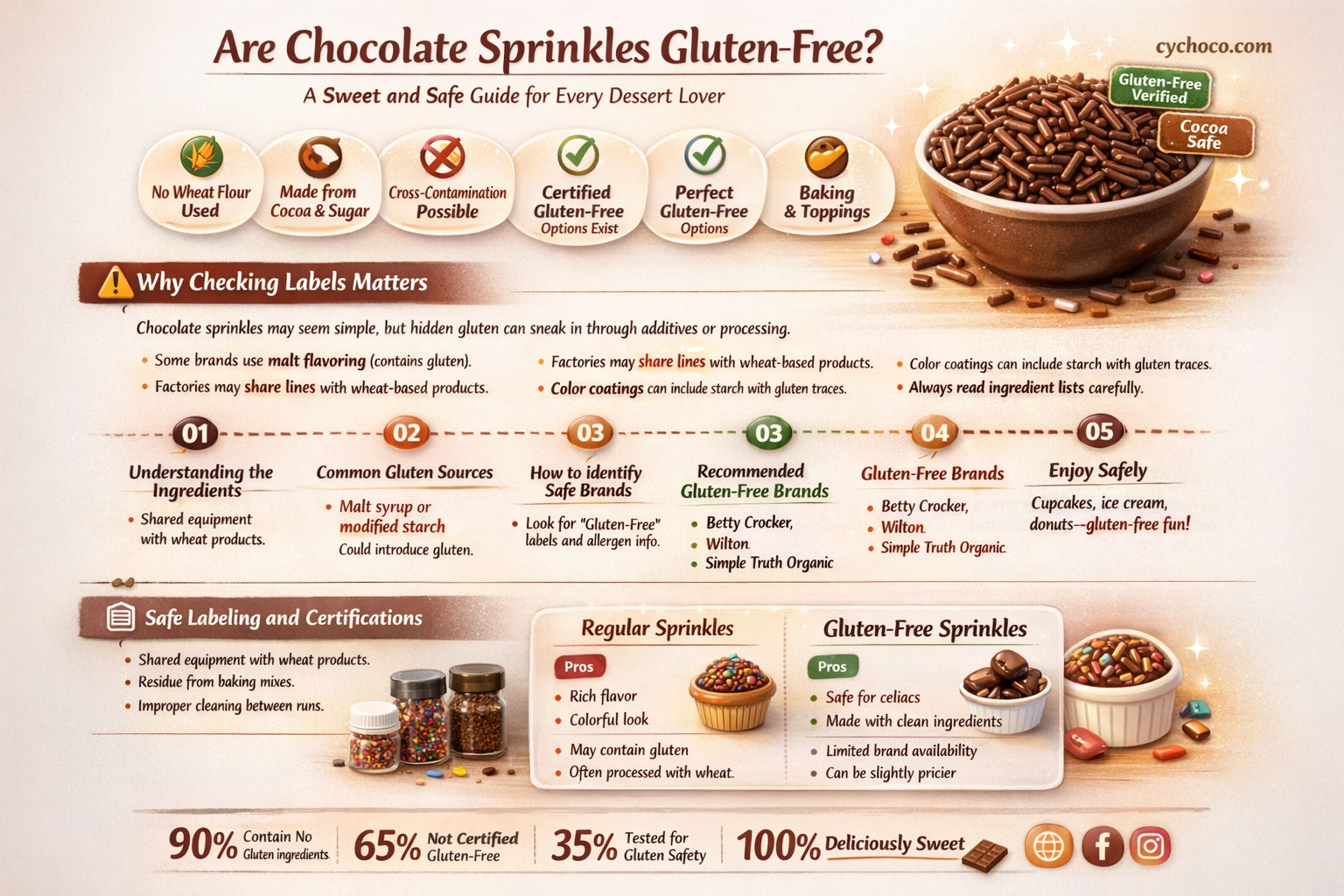 are chocolate sprinkles gluten free