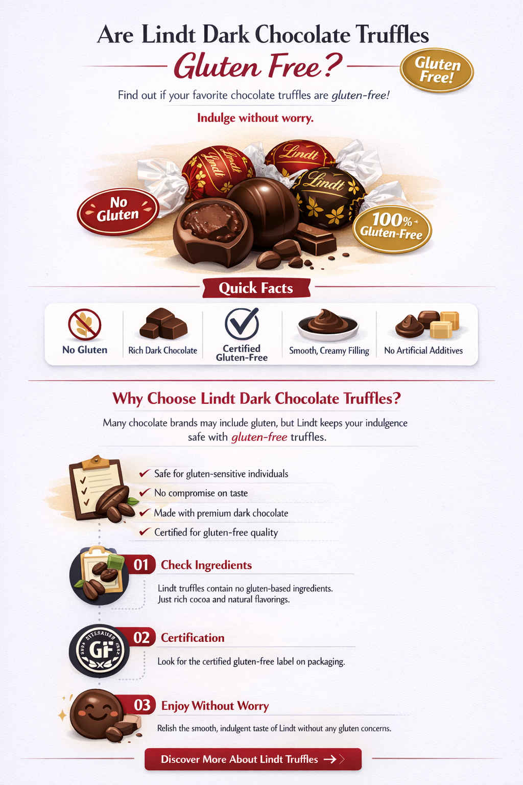 are lindt dark chocolate truffles gluten free