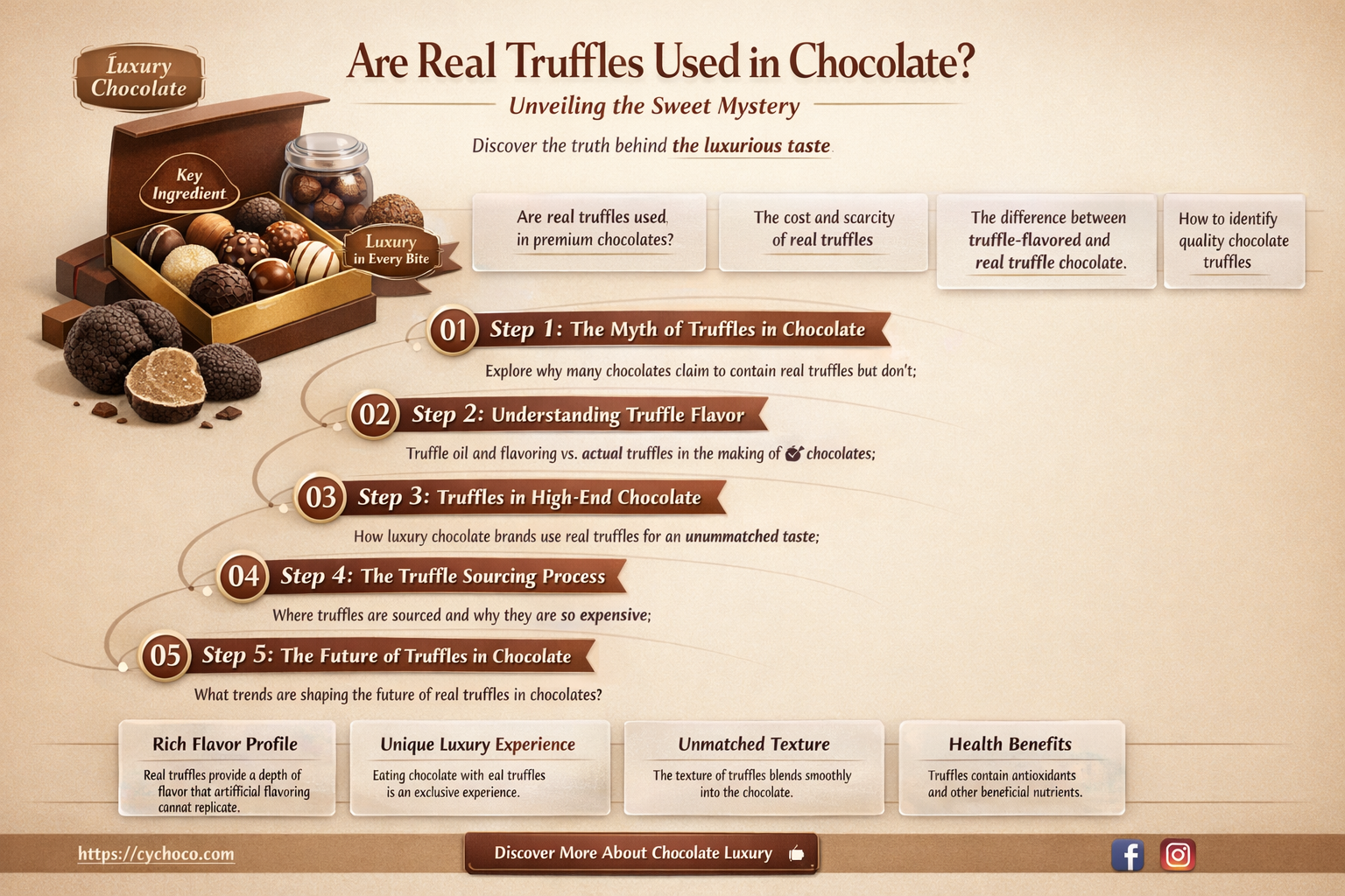 are real truffles used in chocolate