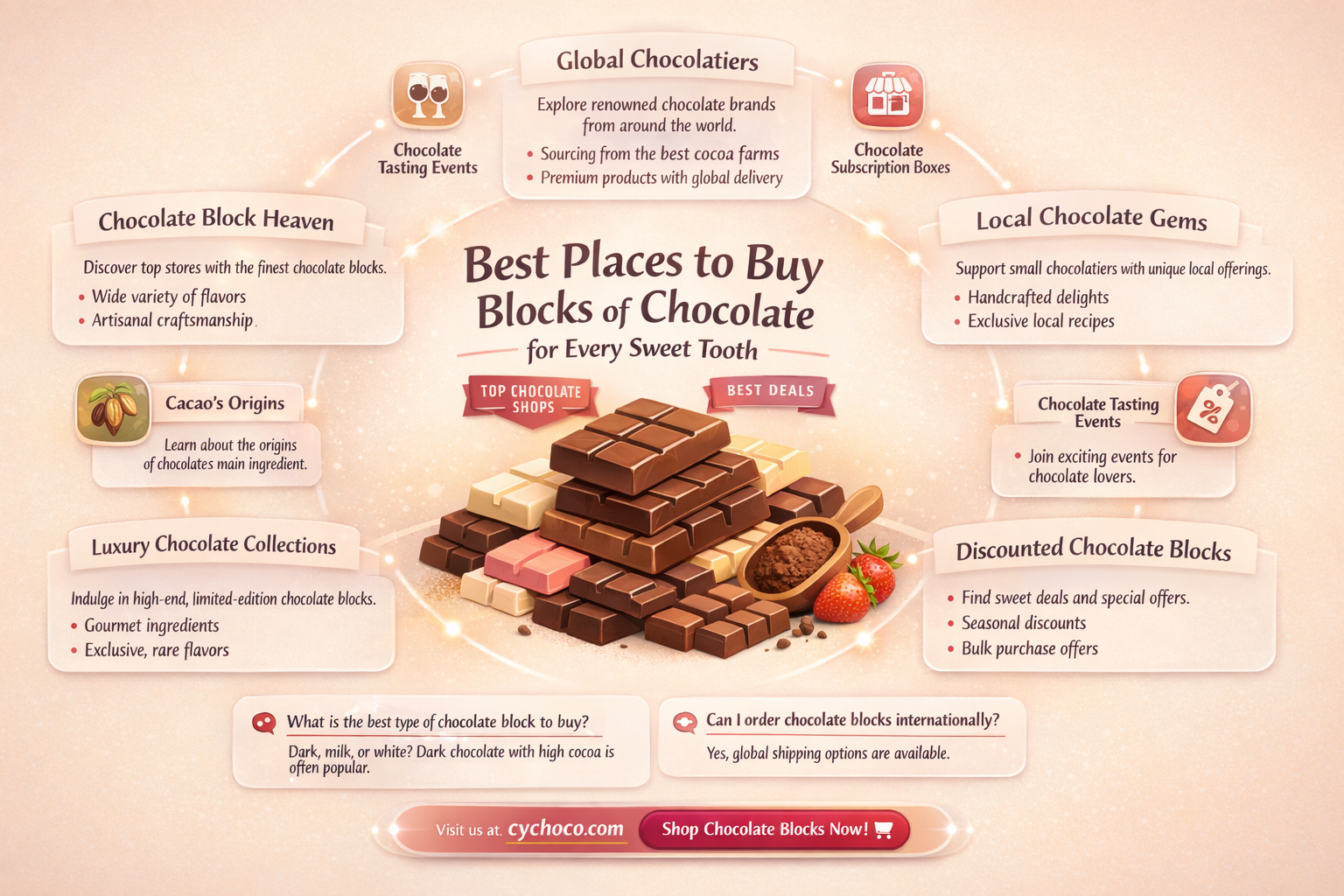 where to buy blocks of chocolate