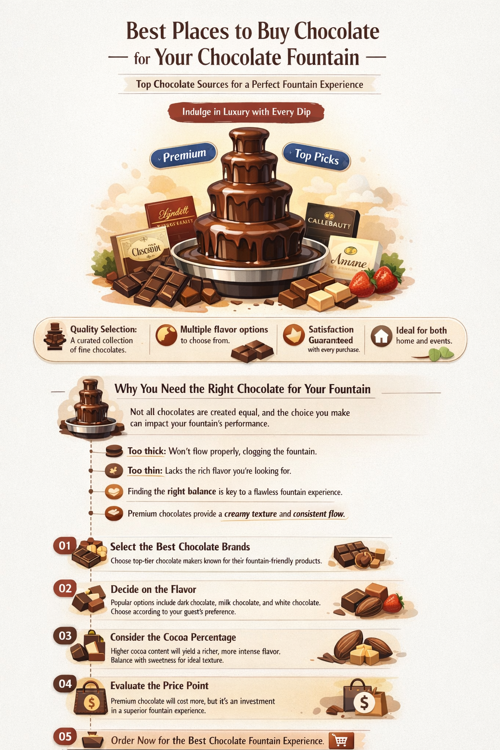 where to buy chocolate for chocolate fountain