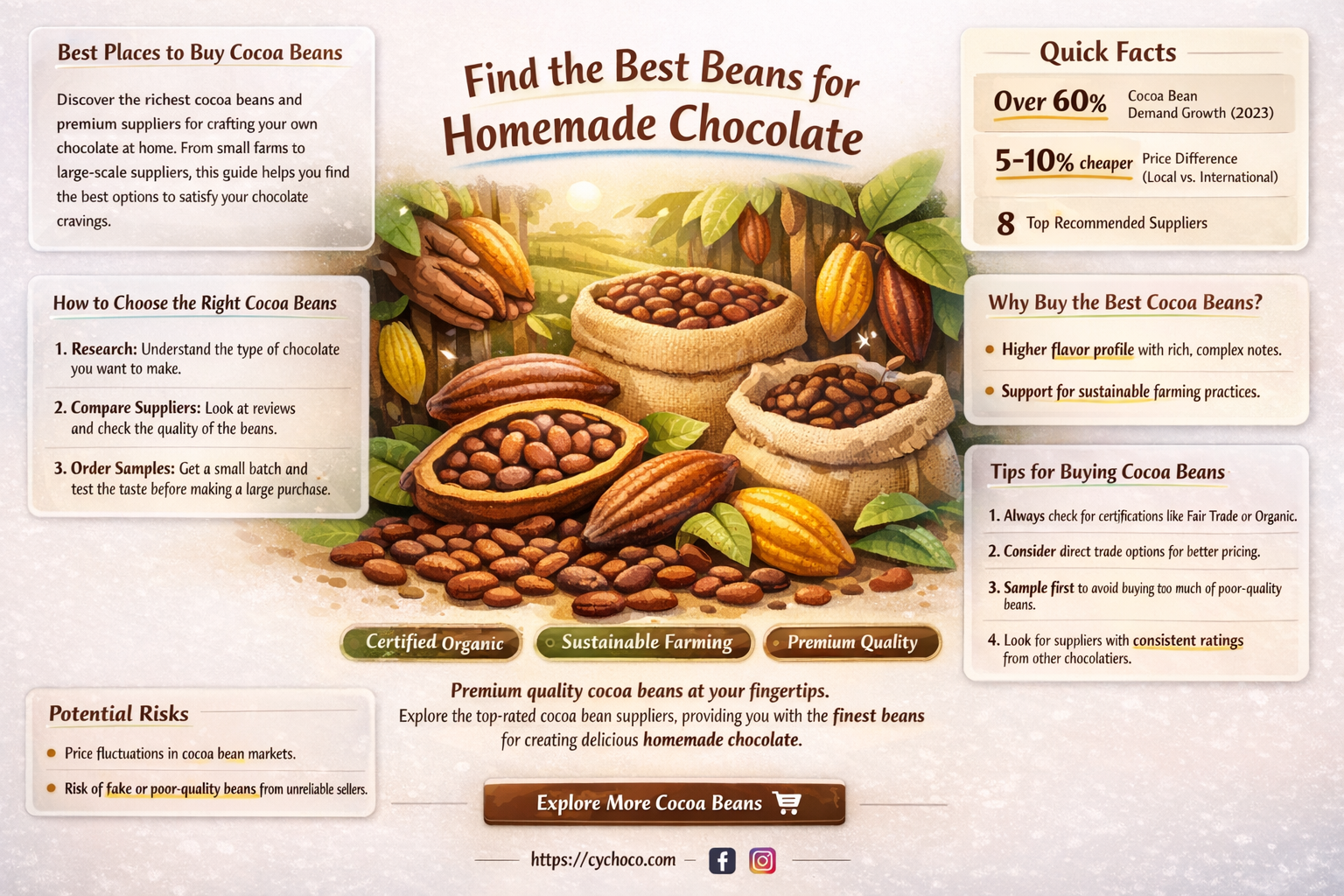 where to buy cocoa beans to make chocolate