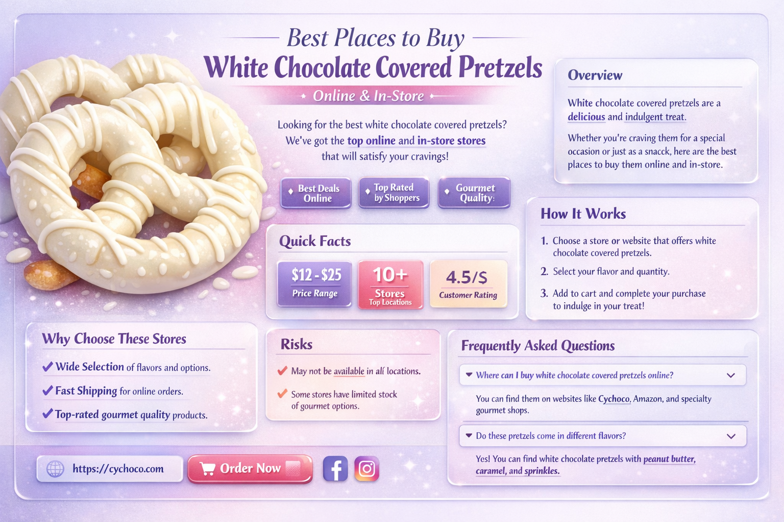 where to buy white chocolate covered pretzels