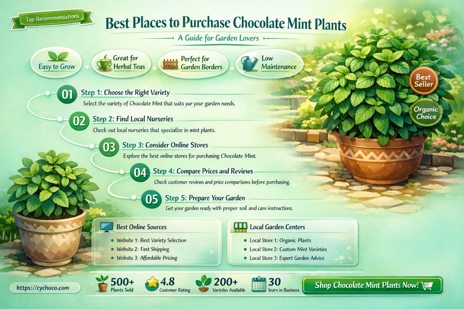 where to buy chocolate mint plant