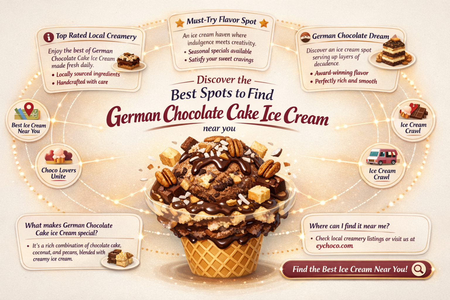 where to buy german chocolate cake ice cream