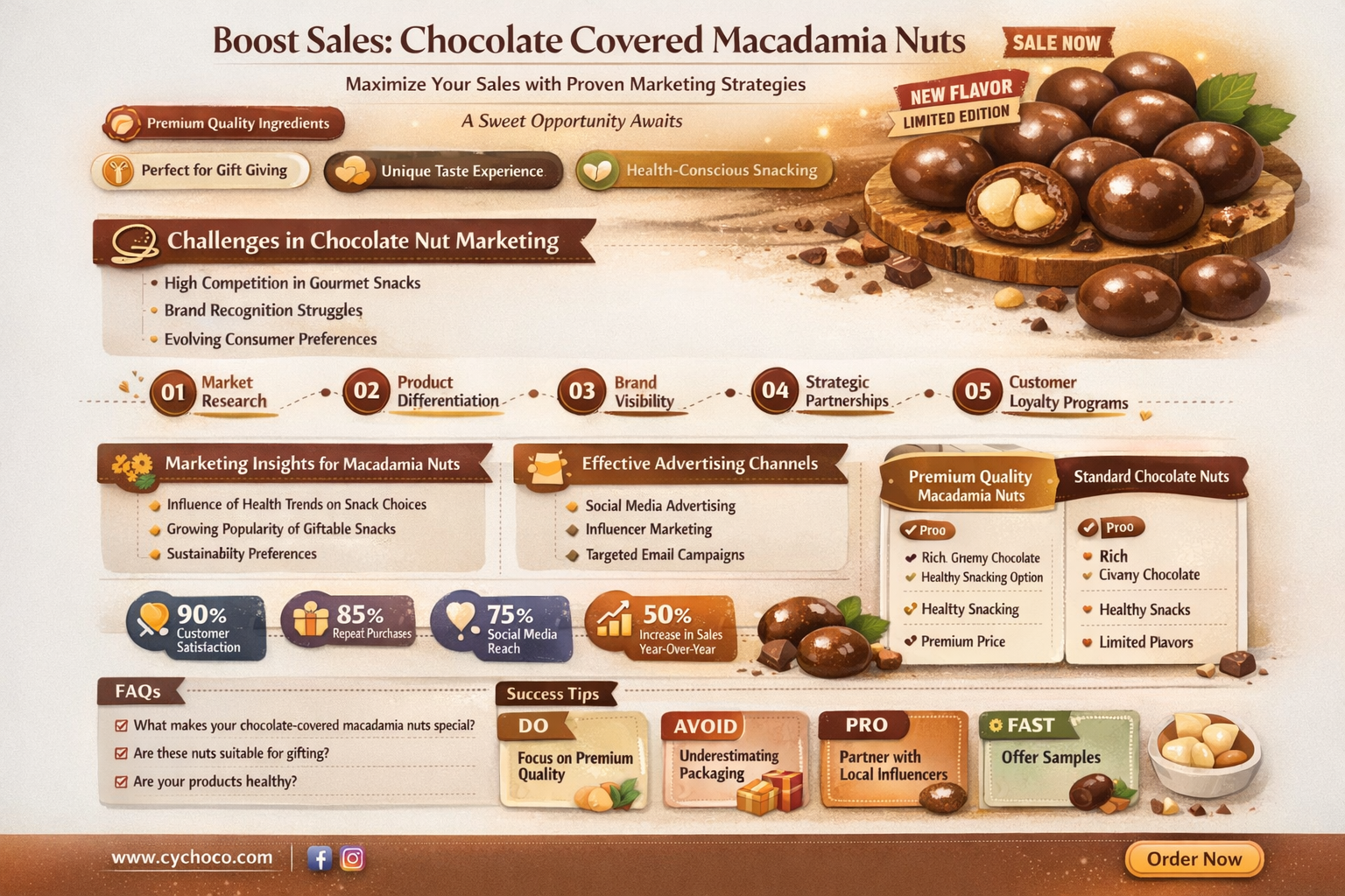 how sales chocolate covered macadamia nuts