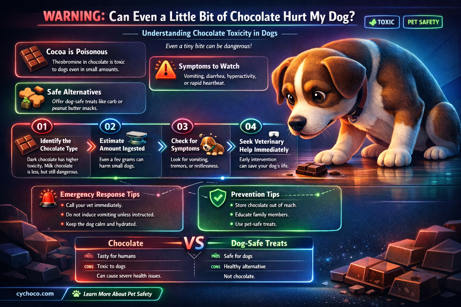 can even a little bit of chocolate hurt my dog