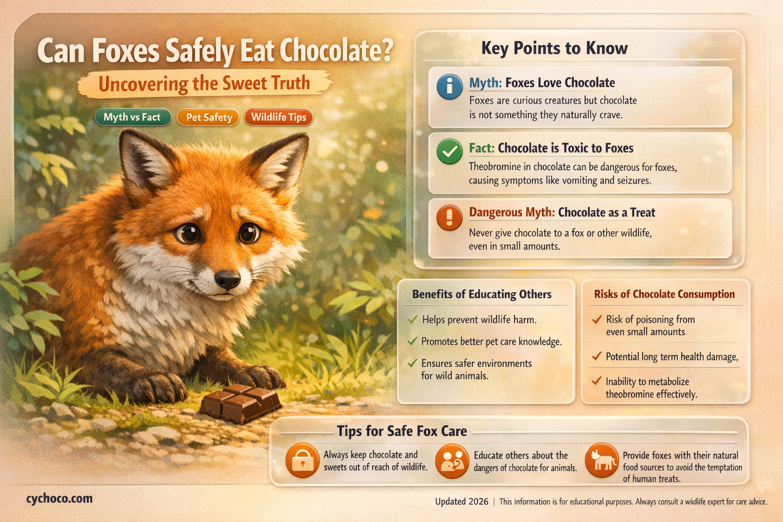 do foxes eat chocolate